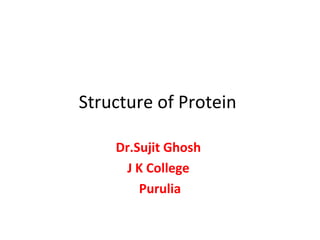 Protein structure | PPT | Chemistry | Science
