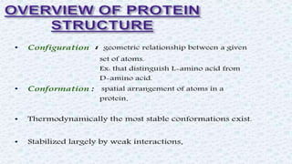Protein structure & protein structure validation ppt