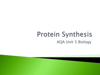AQA Unit 5 Biology

 