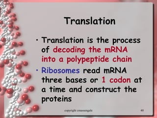 Protein Read Protein synthesis2 ppt | PPT