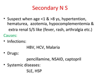 Proteinurea & nephrotic syndrome | PPT