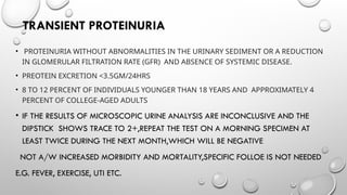 PROTEINURIA harrison APPROACH vivek[1].pptx