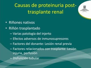 Proteinuria rango nefrótico: 99%Steinhauslin. Clin Nephrol, 43: 110, 1995
