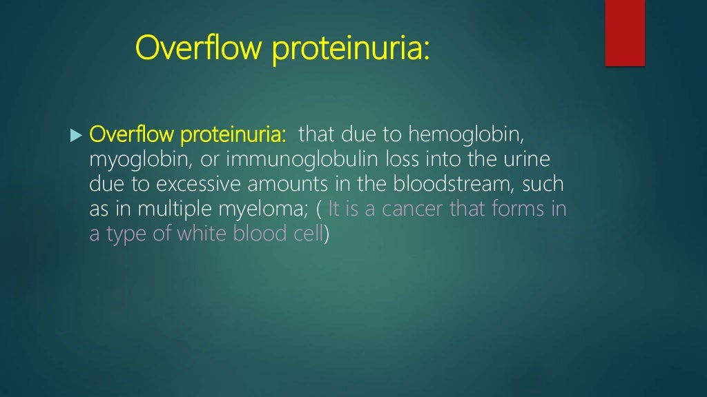 Proteinuria presentation