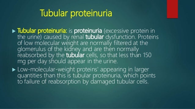tubular proteinuria