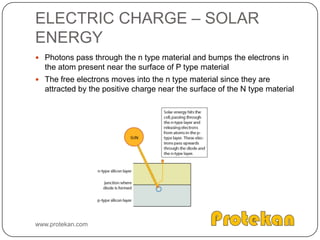 One electron is left over and this forms a N type siliconN- type siliconwww.protekan.com