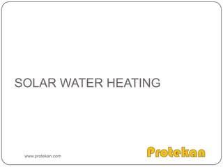UNIDIRECTIONAL FLOW OF ELECTRONSElectrons can now only flow from the P type material to the N type materialIf electrons try to move in the other direction, they get repelled by the negative charge on the surface of the P typeThis forms a solar cellwww.protekan.com