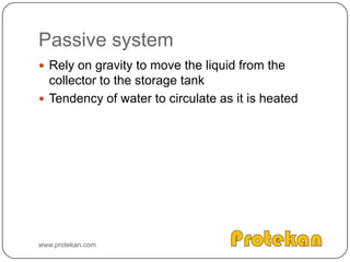 BAND GAPSemiconductor material reacts to solar waves within a specific range of wavelengthsThis range is represented by band gapPhotons whose energy is equal to or greater than the band gap can free electronsExcess energy of photon will be converted to heatMaterials with band gaps ranging from 1.1 eV (electron volt) and 1.8 eV are most commonly used for PV,  ideal – 1.4 eVSource: www.pvresources.com www.protekan.com