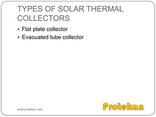 Monocrystalline siliconCrystalline silicon is usedA silicon boule grown from a single crystal  - grown in one planeExpensive than multicrystalline15-18% efficientwww.protekan.com