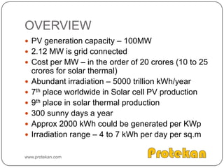 TYPES OF CSPParabolic troughLinear FresnelDish engineSolar chimneySolar power towerConcentrated photovoltaicwww.protekan.com