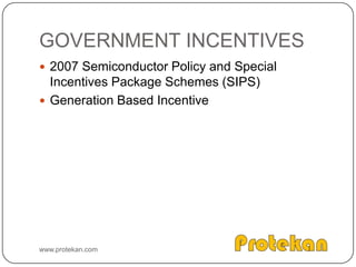 Linear FresnelUses mirror strips instead of parabolic mirrors to concentrate sunlight onto the receiver carrying the working fluidCheaper than using parabolic mirrorsSource: www.energylan.scandia.govwww.protekan.com