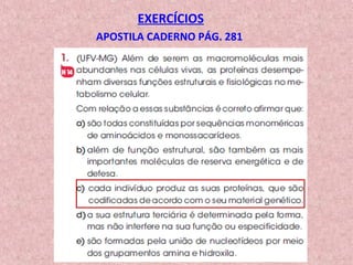 EXERCÍCIOS
APOSTILA CADERNO PÁG. 281
 