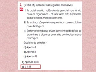 Proteínas composição e estrutura