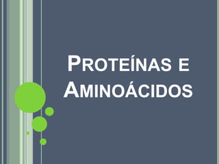 Proteínas e Aminoácidos 