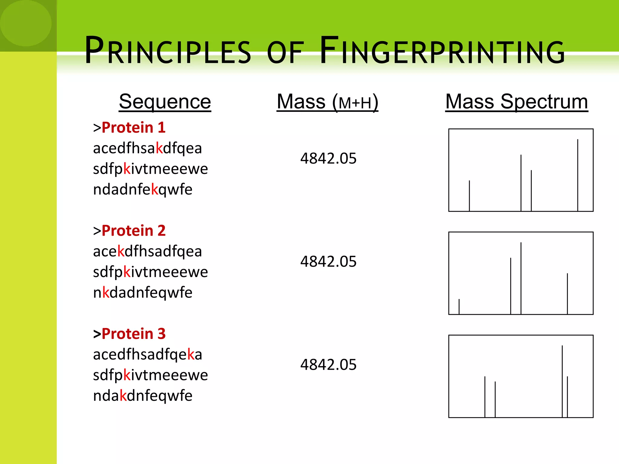 Peptide mass fingerprinting (PMF)
