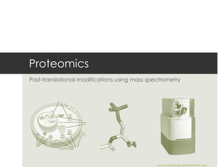 Proteomics Post-translational modifications using mass spectrometry www.draptis.eu/proteomics.ppt 