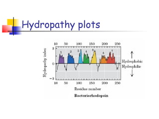 Hydropathy plots
 