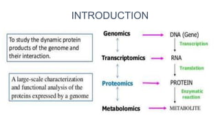 PROTEOMICS IN BLOOD BANKING. DIFFERENT TYPES OF PROTEOMICS | PPTX