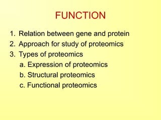 proteomics, types, concept and Applications | PPT