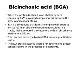 Protein quantitation techniques | PPTX
