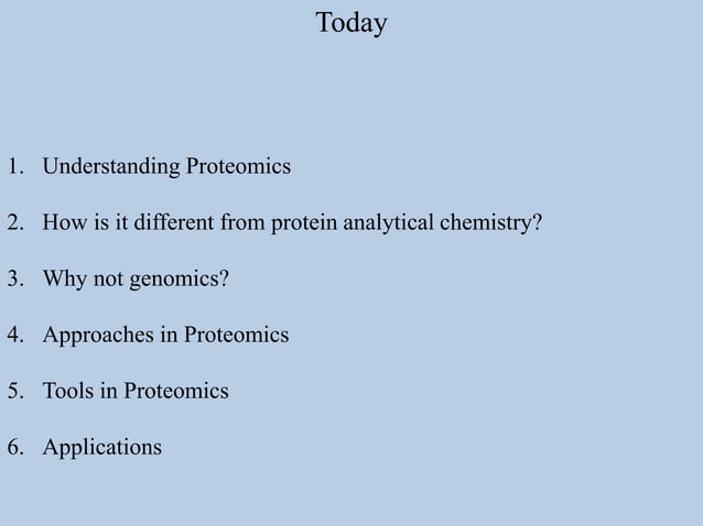 Proteomics course 1 | PPT