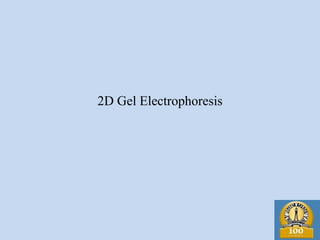 2D Gel Electrophoresis
 