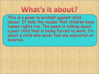 Protesting Poem An Anthology of Protest Poems and their meanings | PPTX