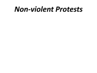 Non-violent Protests 