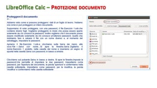 LibreOffice Calc PROTEZIONE DOCUMENTO
 