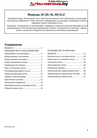 Описание Напольных Газовых Котлов Protherm-Медведь | PDF