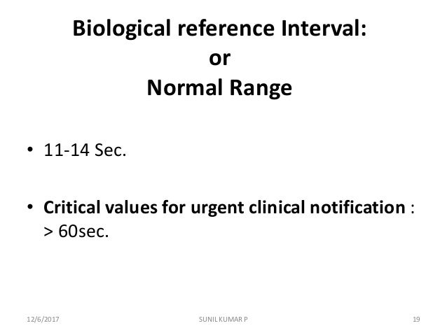 Prothrombin Time And Aptt