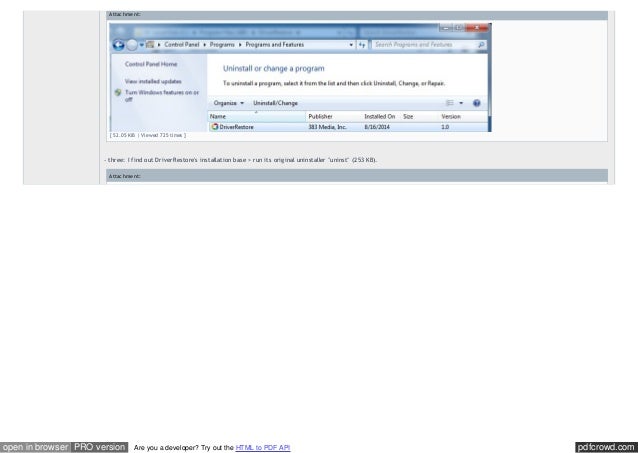 How To Uninstall Driver Restore How To Uninstall Driver Restore
