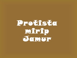 Protista
mirip
Jamur

 
