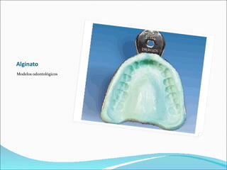 Alginato
Modelos odontológicos
 