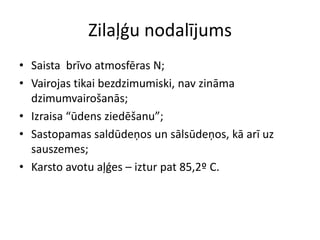 Zilaļģu nodalījumsSaista  brīvo atmosfēras N;Vairojas tikai bezdzimumiski, nav zināma dzimumvairošanās;Izraisa “ūdens ziedēšanu”;Sastopamas saldūdeņos un sālsūdeņos, kā arī uz sauszemes;Karsto avotu aļģes – iztur pat 85,2º C. 