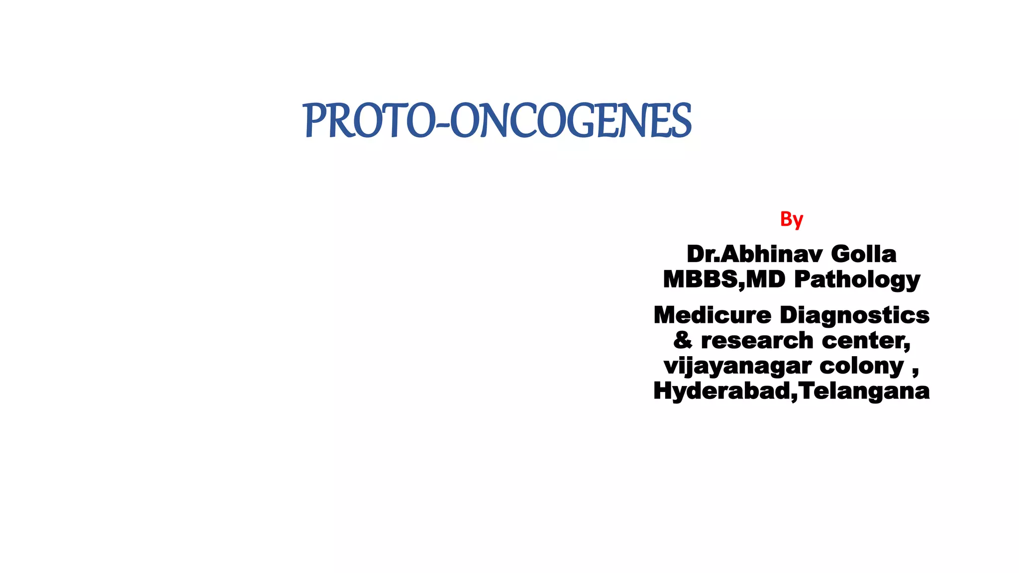 Proto oncogenes | PPT