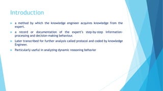Protocol analysis of Knowledge Base System | PPTX