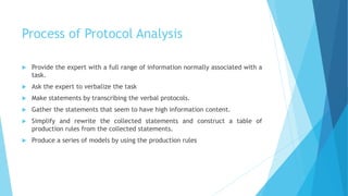 Protocol analysis of Knowledge Base System | PPTX