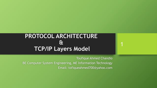 Protocol architecture TCP IP | PPT