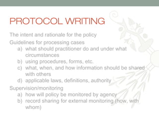Protocol development 5 2012 | PPT