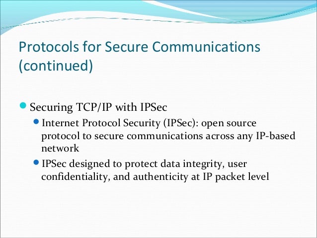 Protocol for Secure Communication