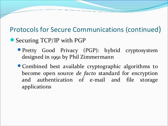 Protocol for Secure Communication