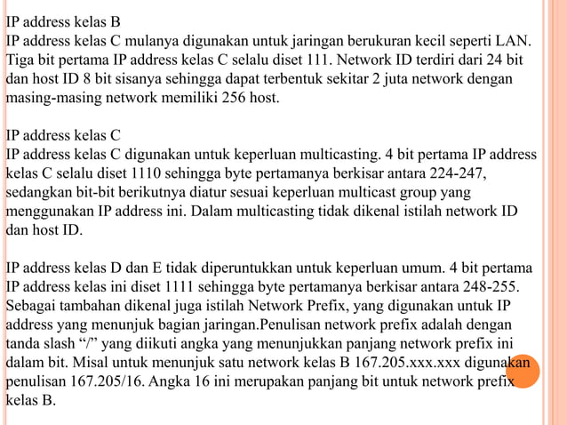 PROTOCOL, IP ADDRESS.ppt