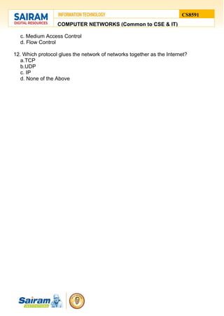 Protocol layering quiz | PDF