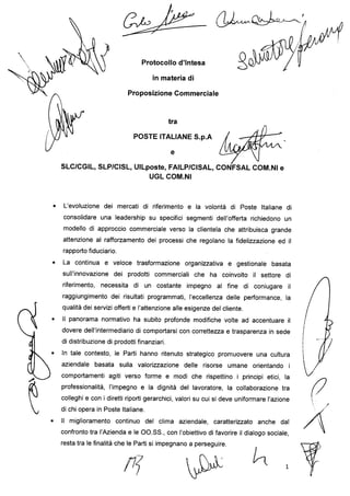 Protocollo d'intesa proposizione commerciale 22 ottobre 2013