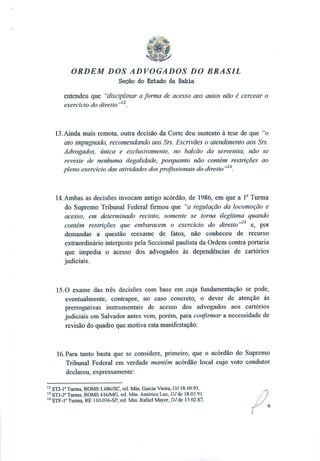 Retirada das cancelas nos cartórios - Protocolo na Corregedoria 