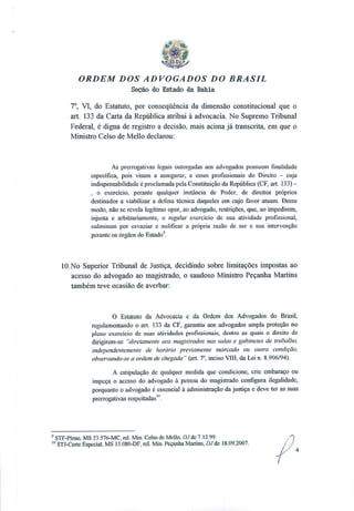 Retirada das cancelas nos cartórios - Protocolo na Corregedoria 