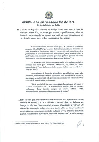 Retirada das cancelas nos cartórios - Protocolo na Corregedoria 