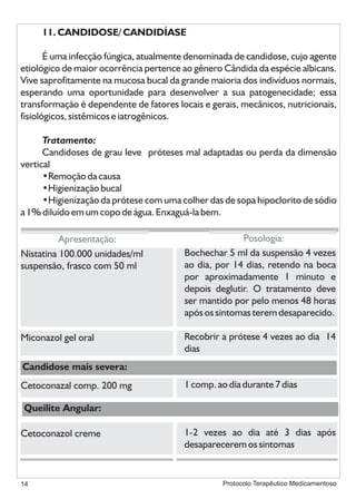 Protocolo medicamentoso em odontologia