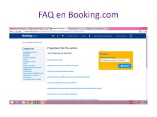 FAQ en Booking.com
 